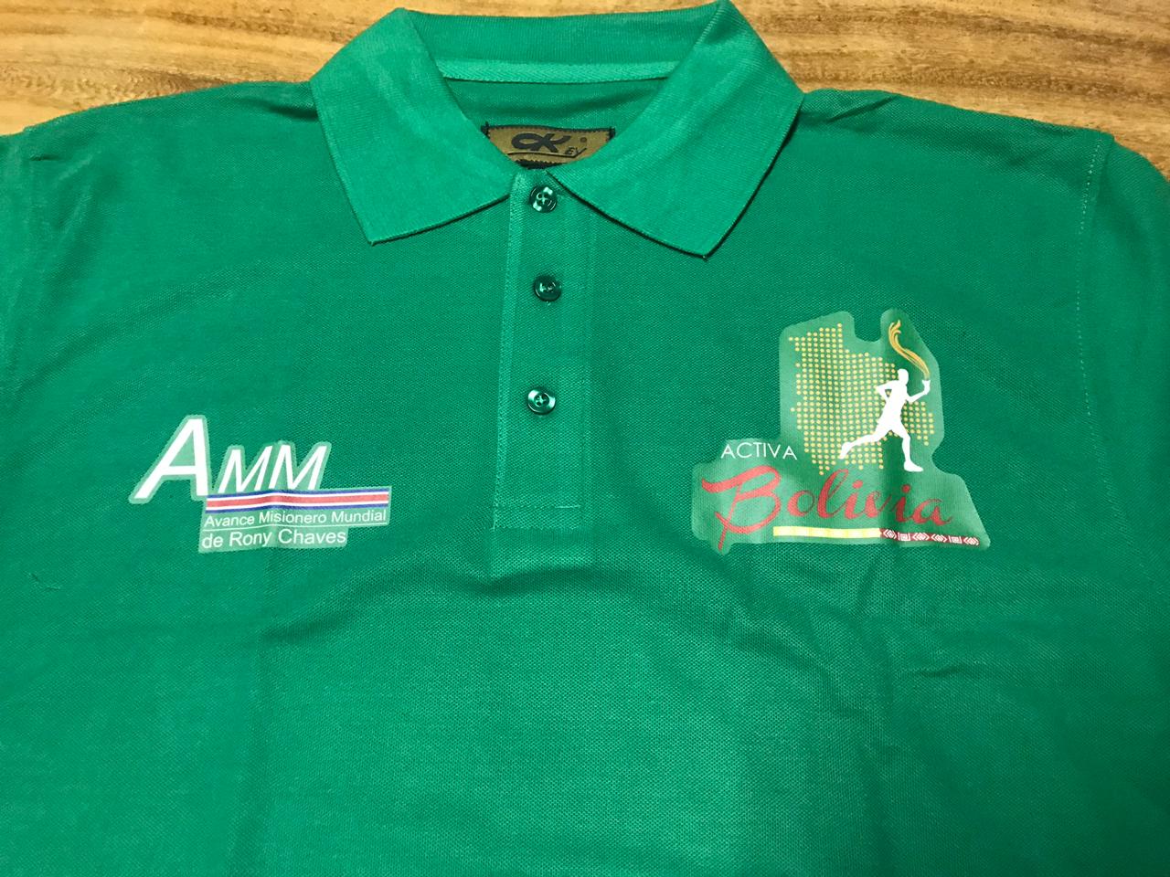 LLEGARON LAS CAMISETAS QUE SE USARAN PARA ACTIVA BOLIVIA